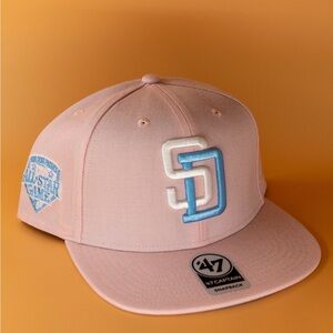 San Diego Padres All-Star Game Snapback Hat ‘47 Brand MLB Pink